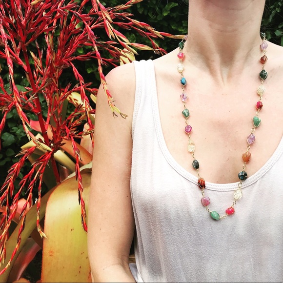 Jewelry - DEAL 🏳️‍🌈 Multi-Quartz vintage necklace 🏳️‍🌈